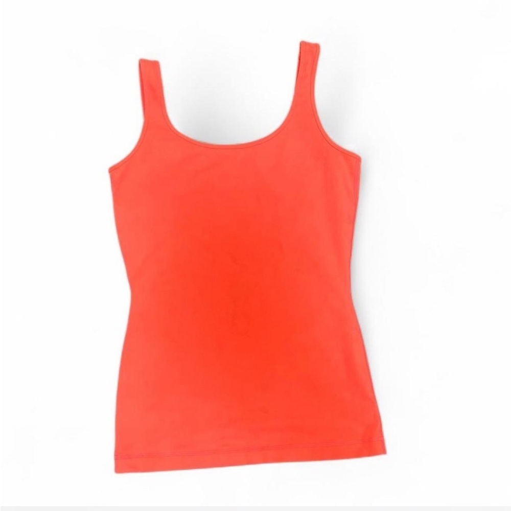 Women's Lululemon Orange Scoop Neck Tank Top